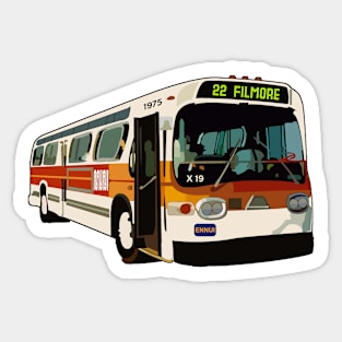 Boredom 22 Filmore Bus Sticker